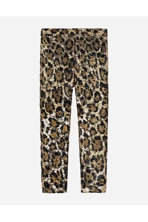Dolce & Gabbana Leggings - Trousers and Skirts - Sequined leopard-design leggings female 3