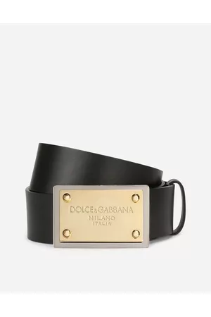 Dolce & Gabbana Belts - Belts - Lux leather belt with branded buckle male 85