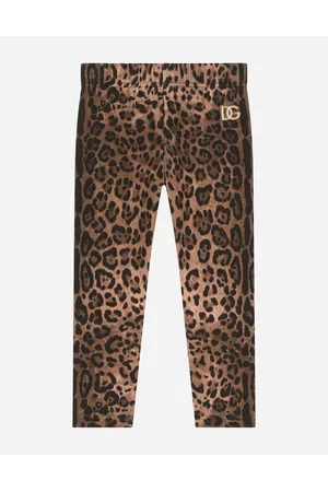 Dolce & Gabbana Printed Skirts - Trousers and Skirts - Leopard-print interlock leggings female 2 years