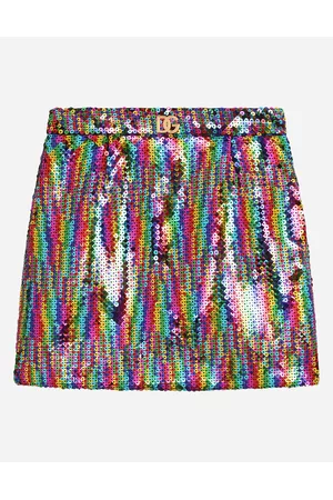Dolce & Gabbana Skirts - Trousers and Skirts - Short skirt with multi-colored sequins female 2