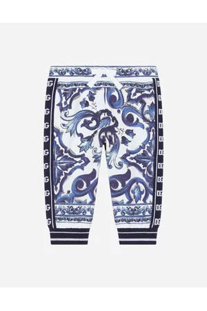Dolce & Gabbana Pants - Collection - Majolica-print jersey jogging pants female 9/12 months