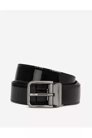 Dolce & Gabbana Belts - Belts - Patent calfskin belt male 80