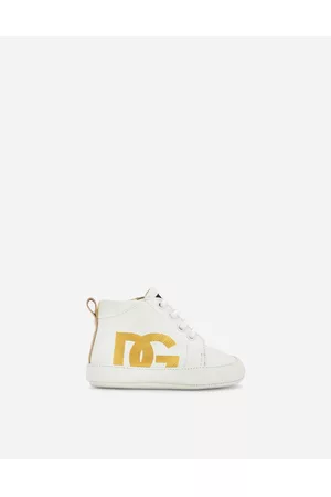 Dolce & Gabbana Sneakers - Newborn Girls' Shoes (16-20) - Nappa leather sneakers with DG logo print female 16