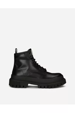 Dolce & Gabbana Ankle Boots - Boots - Studded calfskin hi-trekking ankle boots male 41