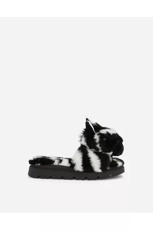 Dolce & Gabbana Winter Boots - Shoes (24-38) - Zebra-design faux fur sliders female 28
