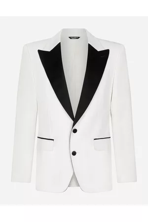 Dolce & Gabbana Suits - Suits and Blazers - Stretch wool fabric Sicilia-fit tuxedo jacket male 48