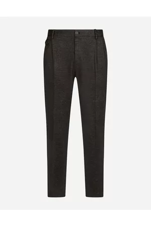 Dolce & Gabbana Plaid Shorts - Trousers and Shorts - Glen plaid jersey pants male 46