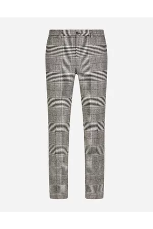 Dolce & Gabbana Plaid Shorts - Trousers and Shorts - Glen plaid wool pants male 44