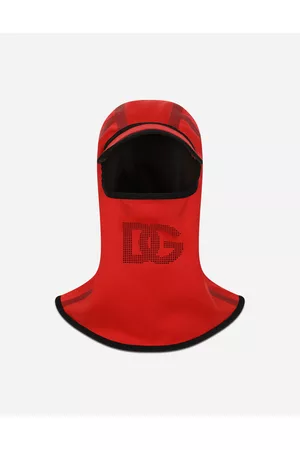 Dolce & Gabbana Hats - Hats and Gloves - Stretch jersey balaclava with DG logo male OneSize