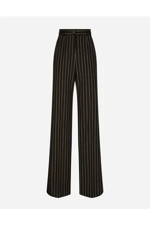 Dolce & Gabbana Pants - Trousers and Shorts - Pinstripe wool palazzo pants female 38