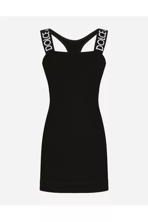 Dolce & Gabbana Short & Mini Dresses - Dresses - Short full Milano dress with branded straps female 40