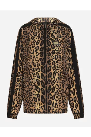 Dolce & Gabbana Anoraks - Coats and Jackets - Leopard-print nylon anorak female 36