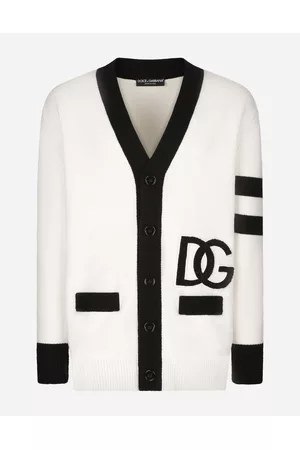 Dolce & Gabbana Lightweight Sweaters - Sweaters and Cardigans - Virgin wool cardigan with DG logo male S