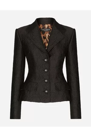 Dolce & Gabbana Floral Jackets - Blazers - Single-breasted floral jacquard jacket female 36