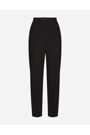 Dolce & Gabbana Suit Pants - Trousers and Shorts - Wool pants with duchesse tuxedo band female 36