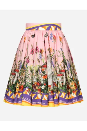 Dolce & Gabbana Printed Skirts - Skirts - Poplin circle skirt with rabbit print female 36