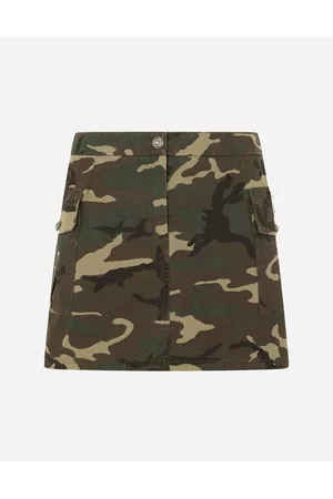 Dolce & Gabbana Printed Skirts - Skirts - Short cotton skirt with camouflage print female 36