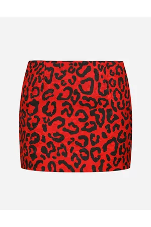 Dolce & Gabbana Printed Skirts - Skirts - Leopard-print brocade miniskirt female 36