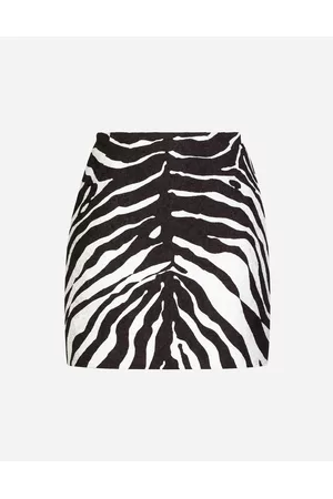 Dolce & Gabbana Printed Skirts - Skirts - Zebra-print brocade miniskirt female 38