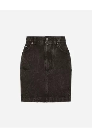 Dolce & Gabbana Mini Skirts - Denim - Washed denim miniskirt female 36