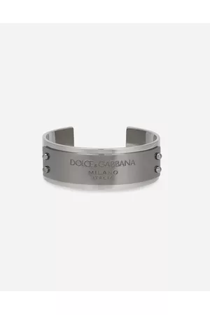 Dolce & Gabbana Bracelets - Bijoux - Rigid bracelet with Dolce&Gabbana logo male OneSize