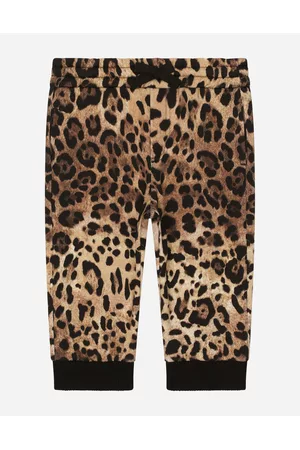 Dolce & Gabbana Printed Skirts - Trousers and Skirts - Jersey jogging pants with leopard print male 3/6 months