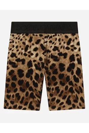 Dolce & Gabbana Printed Skirts - Trousers and Skirts - Leopard-print interlock cycling shorts female 2 years