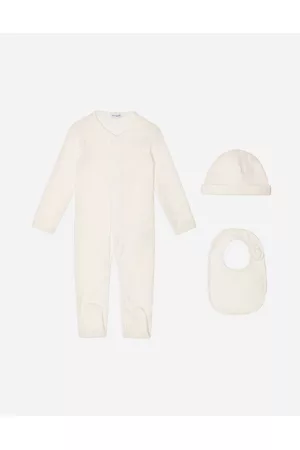Dolce & Gabbana 80s Fashion - Gift Sets and Babygrows - 3-piece gift set with jacquard DG logo male 0/3 months