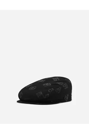 Dolce & Gabbana Hats - Hats and Gloves - Cotton interlock flat cap with DG Monogram print male 57