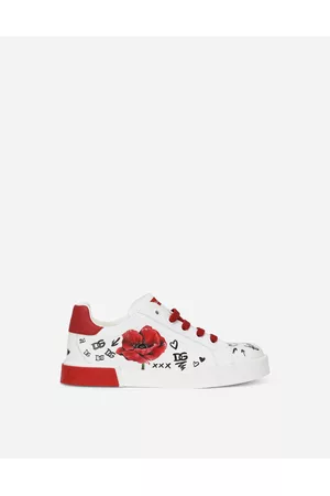 Dolce & Gabbana Sneakers - Shoes (24-38) - Poppy-print Portofino sneakers female 24