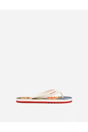 Dolce & Gabbana Flip Flops - Shoes (24-38) - Hawaiian-print rubber flip flops male 28