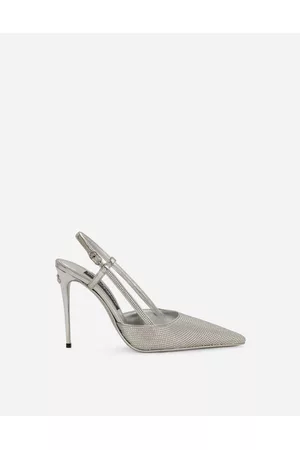 Dolce & Gabbana High Heels - Pumps and Slingback - Satin slingbacks with fusible rhinestones female 36