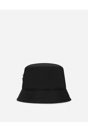 Dolce & Gabbana Hats - Hats and Gloves - Nylon bucket hat with branded plate male 57