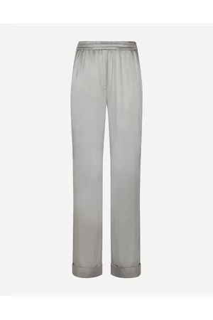 Dolce & Gabbana Pajamas - Trousers and Shorts - Satin pajama pants with piping female 36