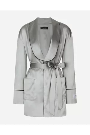 Dolce & Gabbana Blazers - Blazers - Satin pajama shirt with belt female 36