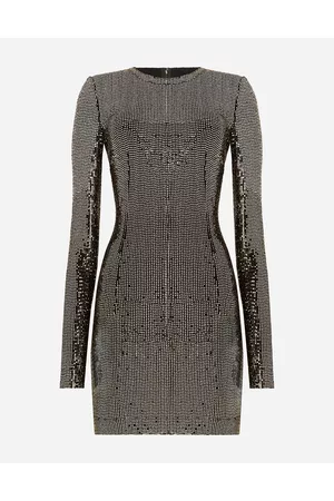 Dolce & Gabbana Short & Mini Dresses - Short Jersey Dress With Sequin Embellishment - Woman Dresses 38