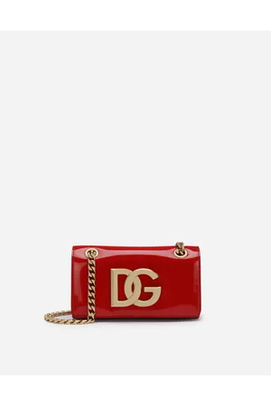 Dolce & Gabbana Small Sicily Bag In Polished Calfskin in Red