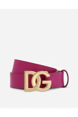 Reversible Vlogo Signature Belt In Glossy Calfskin 20 Mm for Woman in  Pink/purple