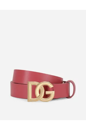 Dolce & Gabbana Belts - Calfskin Belt With Dg Logo - Woman Accessories S