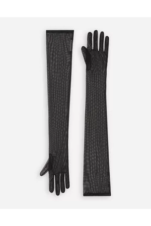 Dolce & Gabbana Hats - Long Stretch Tulle Gloves - Woman Hats And Gloves M