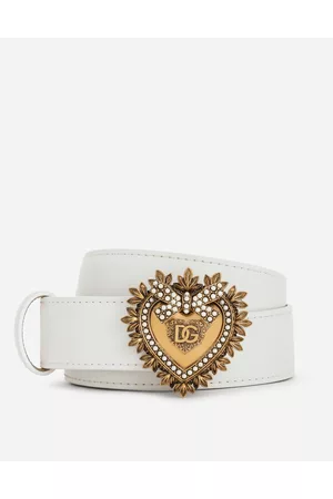 Dolce & Gabbana Belts - Leather Devotion Belt - Woman Belts 65