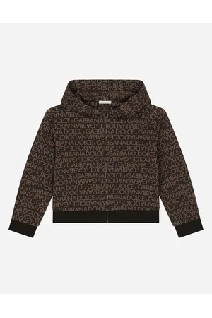 DKNY Printed cotton-blend fleece hoodie, Sale up to 70% off