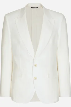 Dolce & Gabbana Single-breasted Linen Sicilia-fit Jacket - Man Suits And Blazers 46