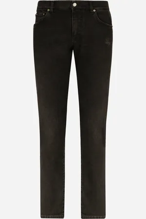 Dolce & Gabbana Slim Fit Stretch Denim Jeans With Subtle Abrasions - Man Denim Multi-colored Denim 44