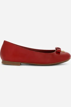 Dolce & Gabbana Patent Leather Ballet Flats With Metal Dg Logo - Woman Shoes (24-38) Leather 37