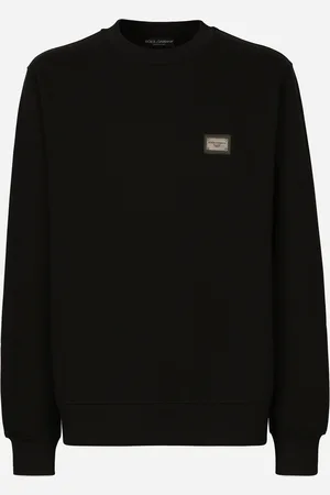 Dolce & Gabbana Jersey Sweatshirt With Branded Tag - Man Sweatshirts Cotton 48