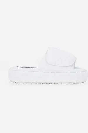 Dolce & Gabbana Terry Cotton Plateau Slippes - Platform Slip-ons S