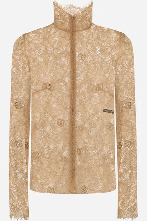 Dolce & Gabbana Floral Lace Turtle-neck Blouse - Woman Shirts And Tops Lace 36