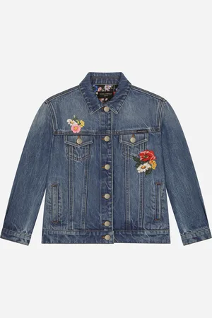 Dolce & Gabbana Giubbino - Woman Coats And Jackets Multi-colored Denim 8 Years