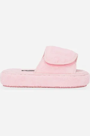 Dolce & Gabbana Terry Cotton Plateau Slippes - Platform Slip-ons S